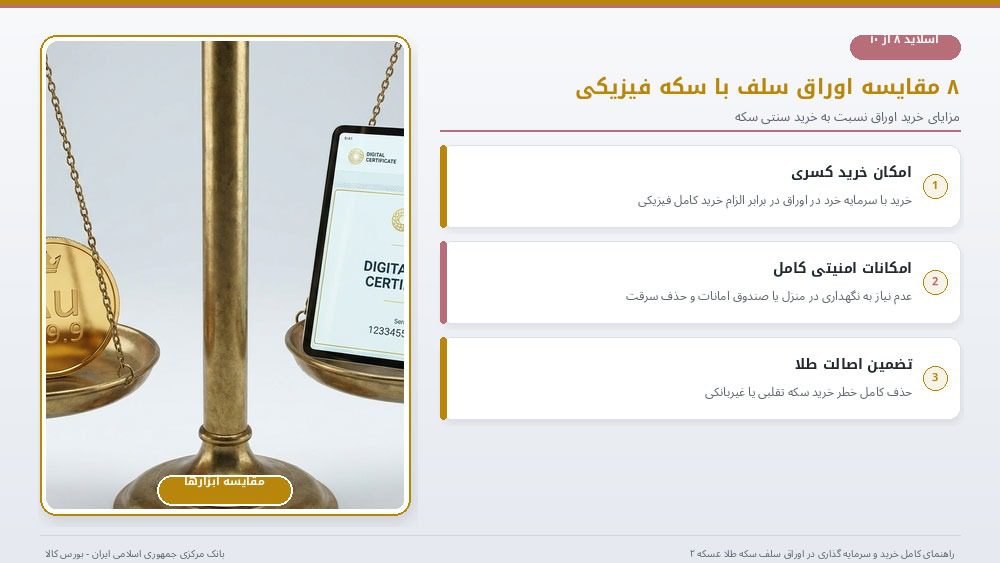 دریافت سکه فیزیکی اوراق سلف سکه